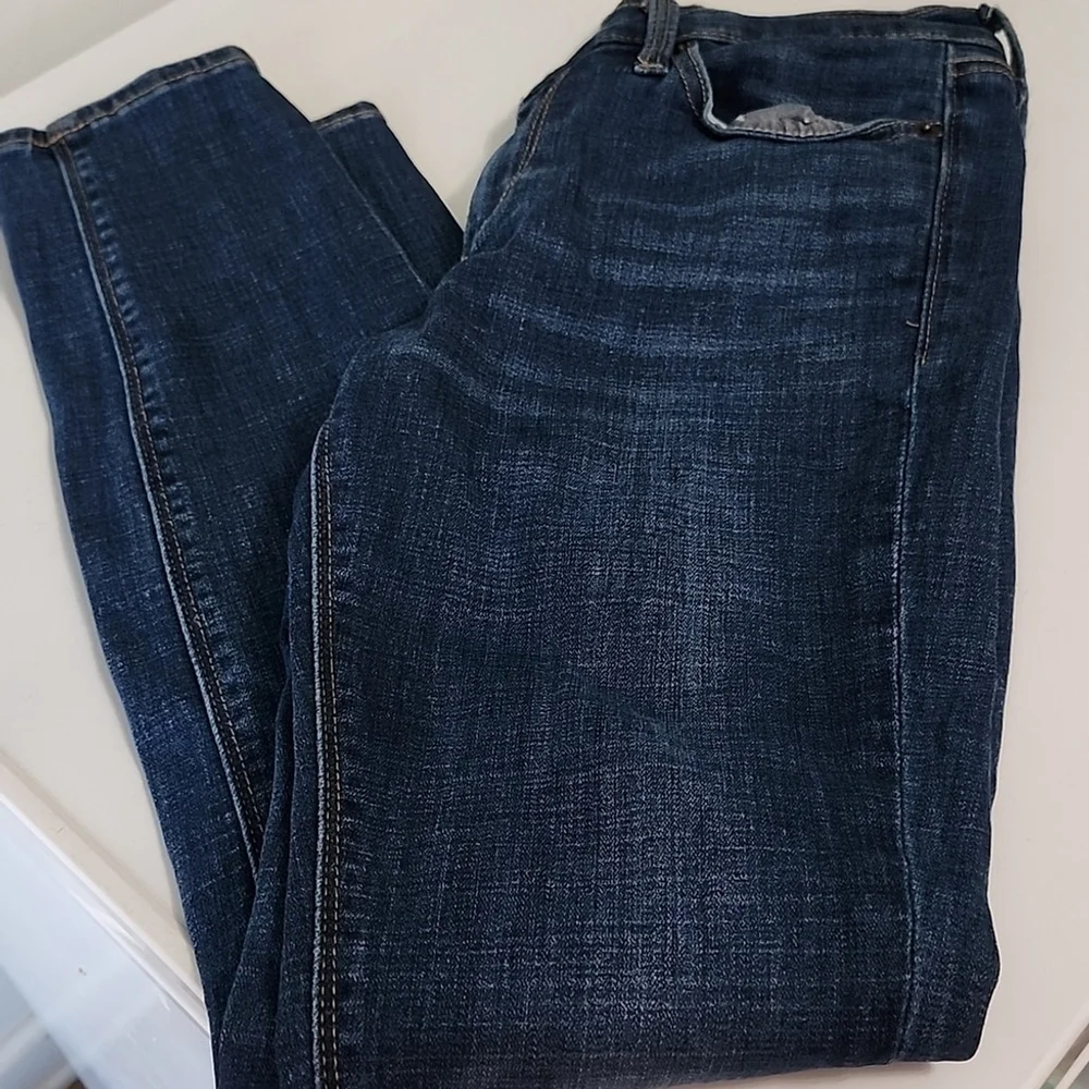 Lucky Brand Charlie Skinny Dark Blue Jeans - Picture 4 of 6